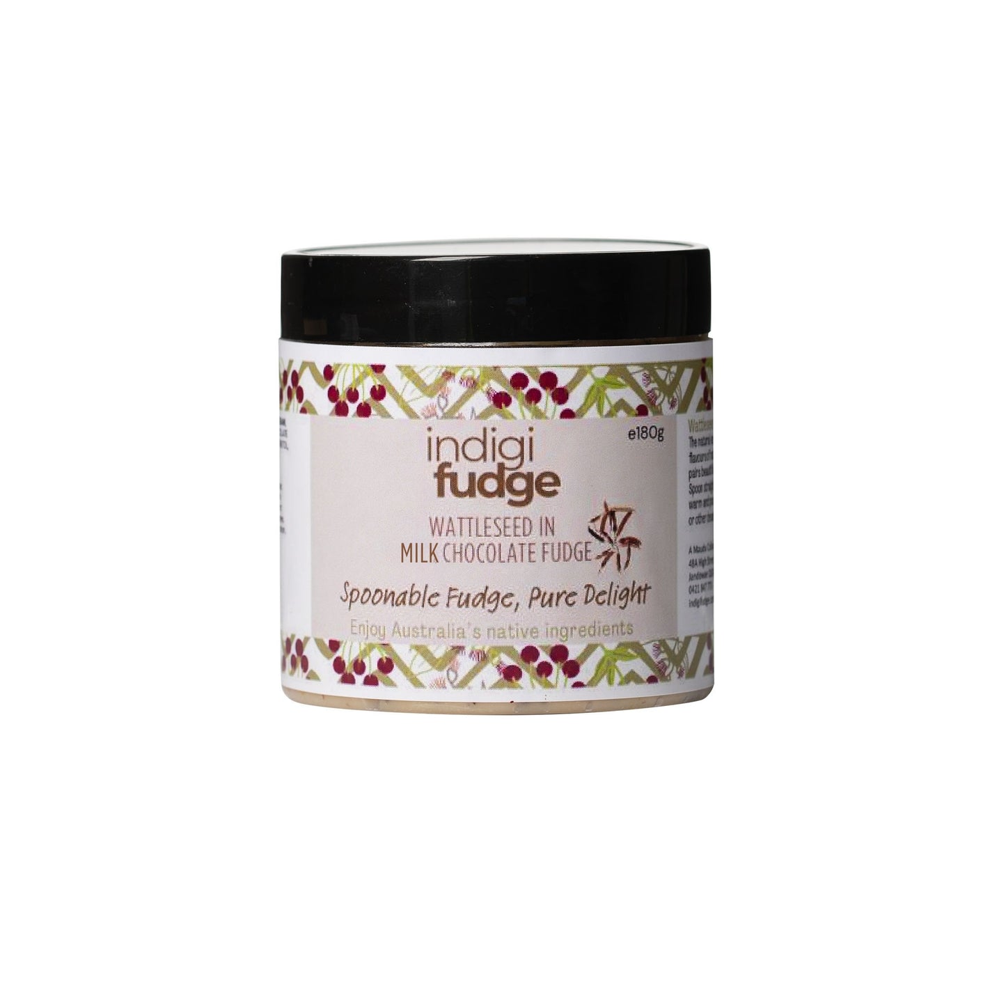 Wattleseed in White Chocolate Fudge
